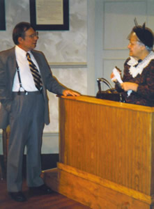Attorney Stevens and Mrs. Hutchins